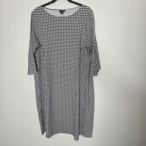 J.Jill WearEver Collection Houndstooth dress Size 1X